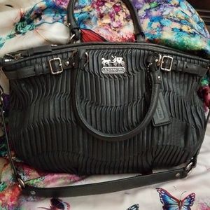 Coach pleated bag